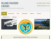 Tablet Screenshot of islandpackers.com
